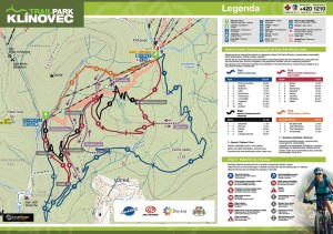 Klínovec - mapa singletrailů