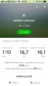 Aplikace pro záznam trasy 3