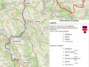 Mapa projektu Singletrack Glacensis